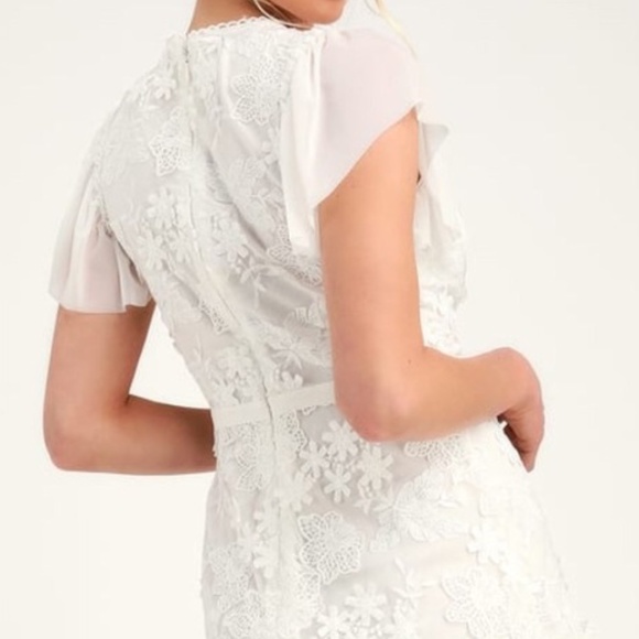 Ryse The Label Ivy White Ruffled Mini Dress - Picture 10 of 16